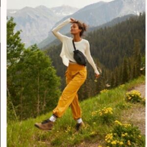 Free People Movement Women’s Noiseless Way Home Joggers in Turmeric - Large